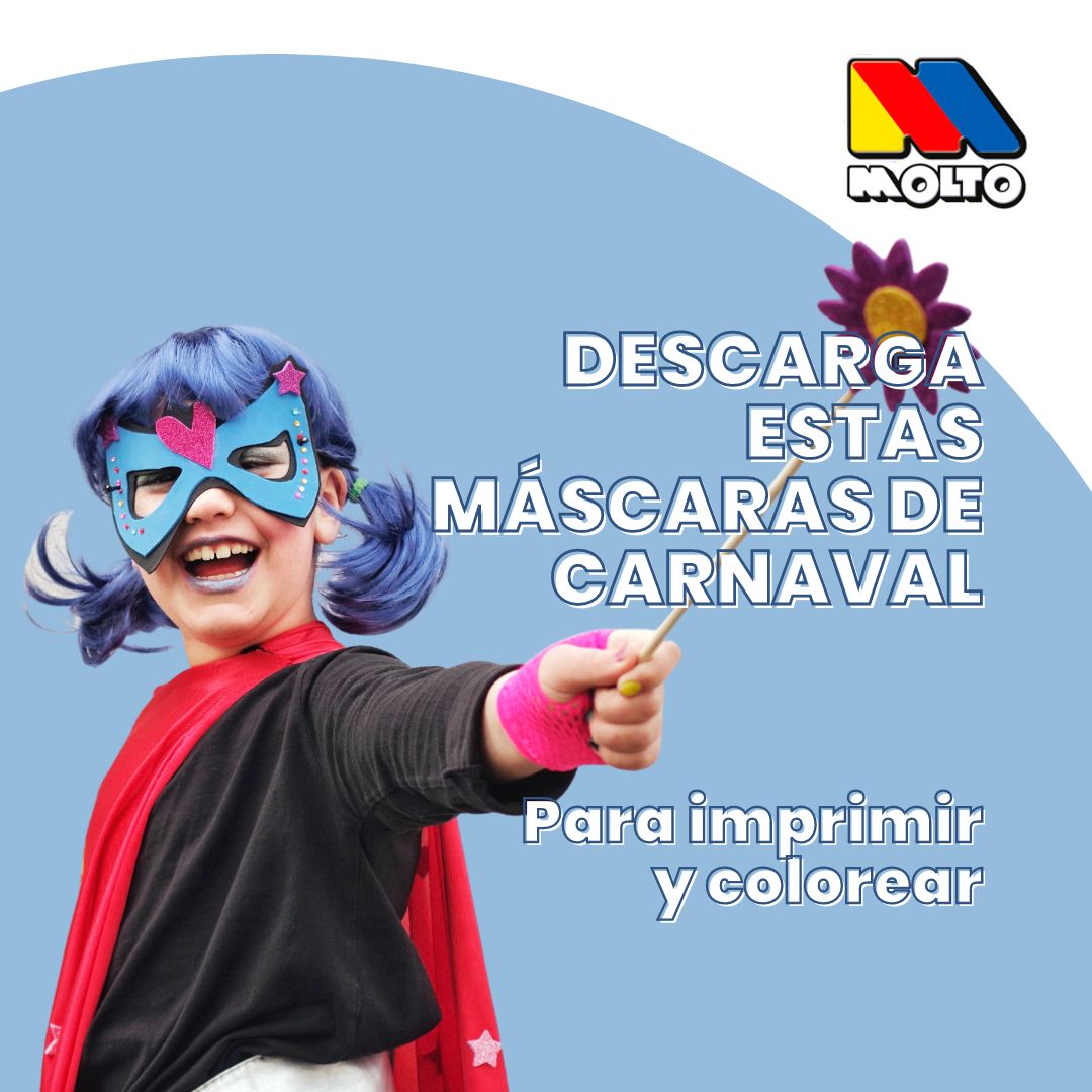 15 máscaras imprimibles para el disfraz de Carnaval de los niños que puedes  descargar gratis