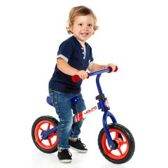 Vélo sans pédales - Minibike bleu de Molto avec casque 16225